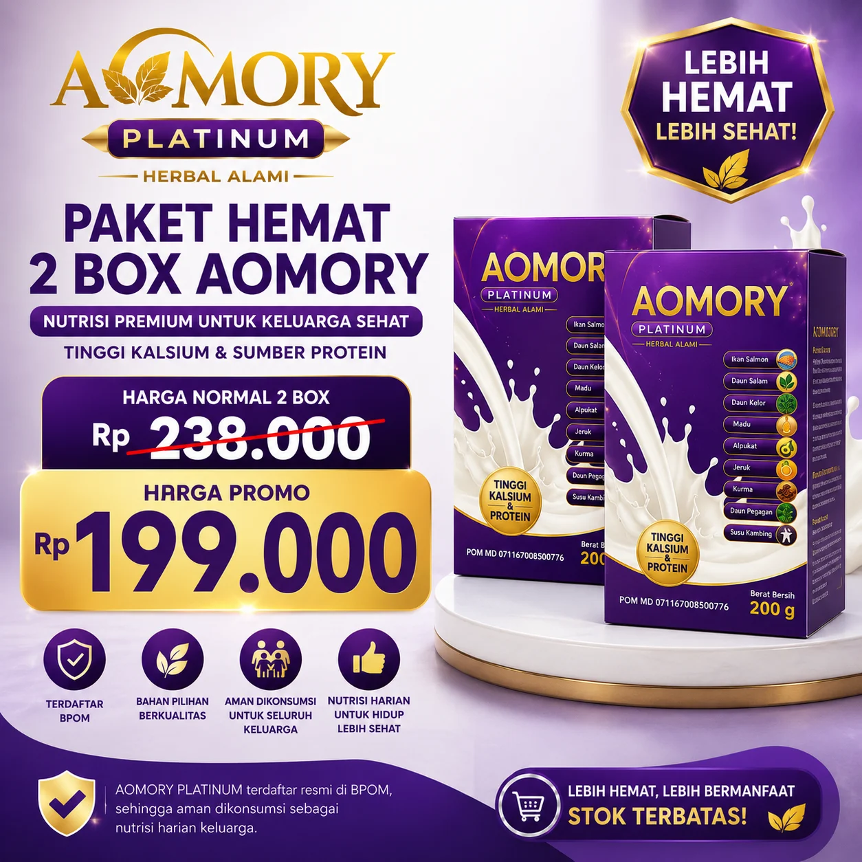 paket 2 box aomory